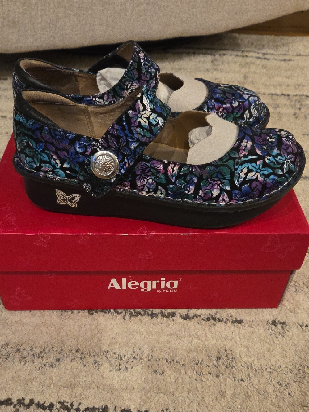Alegria Womens Mary Janes Shoes Great For Nursing!! Excellent Condition - Picture 2 of 4